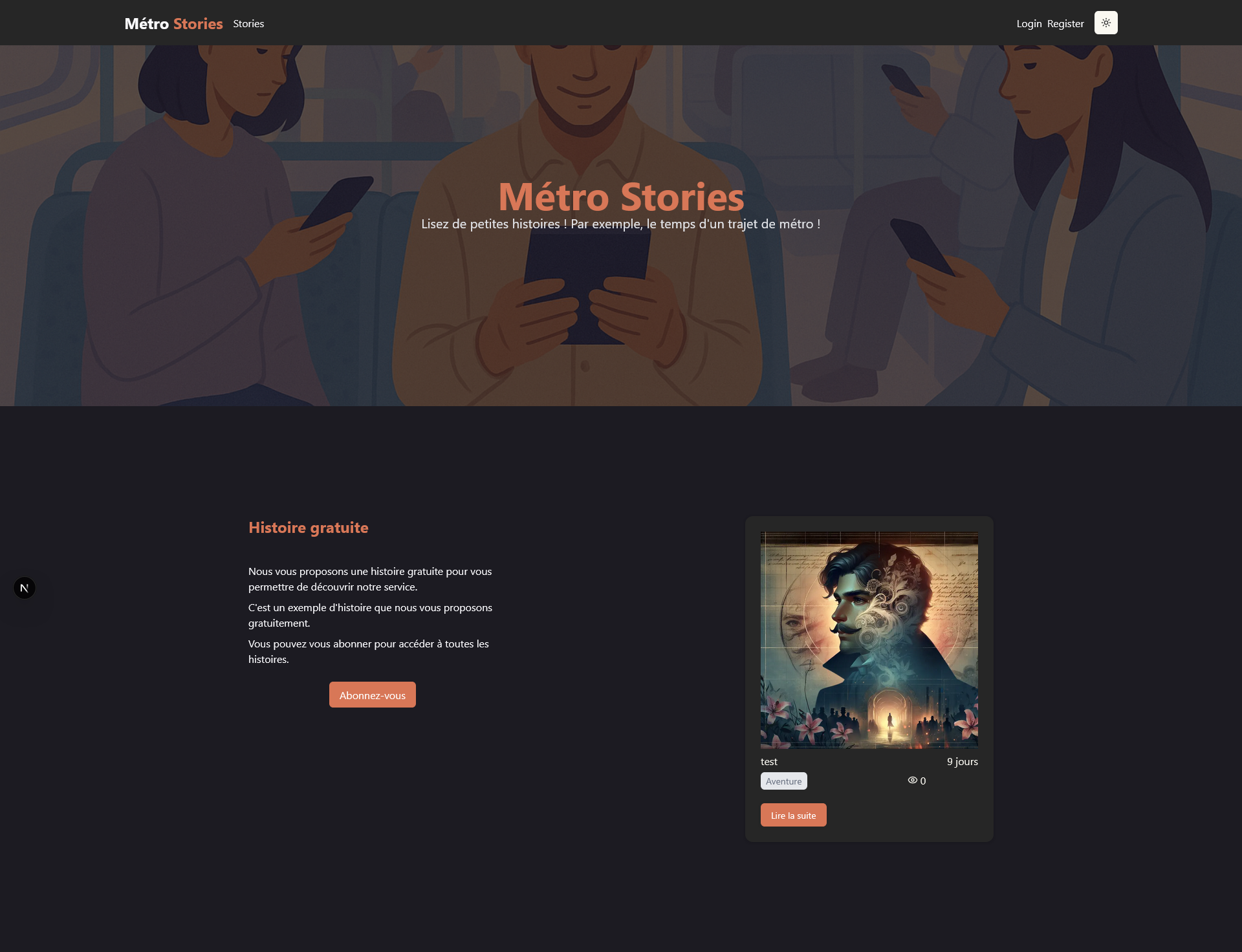 Site metrostories.fr